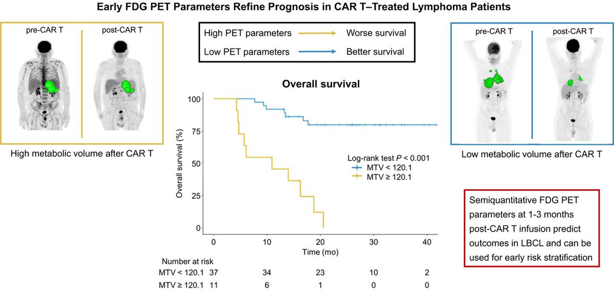 JNM (@journalofnucmed) on Twitter photo Incorporating semiquantitative PET measures early after CAR T infusion imaging may help clinicians identify high-risk patients sooner. ow.ly/pb2a50VKLiu
#NuclearMedicine #PETscan #Lymphoma <a href="/andrea_farolfi/">Andrea Farolfi</a> <a href="/stefanofanti4/">prof. Stefano Fanti</a> <a href="/Cristina_Nanni3/">Cristina Nanni</a> Incorporating semiquantitative PET measures early after CAR T infusion imaging may help clinicians identify high-risk patients sooner. ow.ly/pb2a50VKLiu
#NuclearMedicine #PETscan #Lymphoma <a href="/andrea_farolfi/">Andrea Farolfi</a> <a href="/stefanofanti4/">prof. Stefano Fanti</a> <a href="/Cristina_Nanni3/">Cristina Nanni</a>