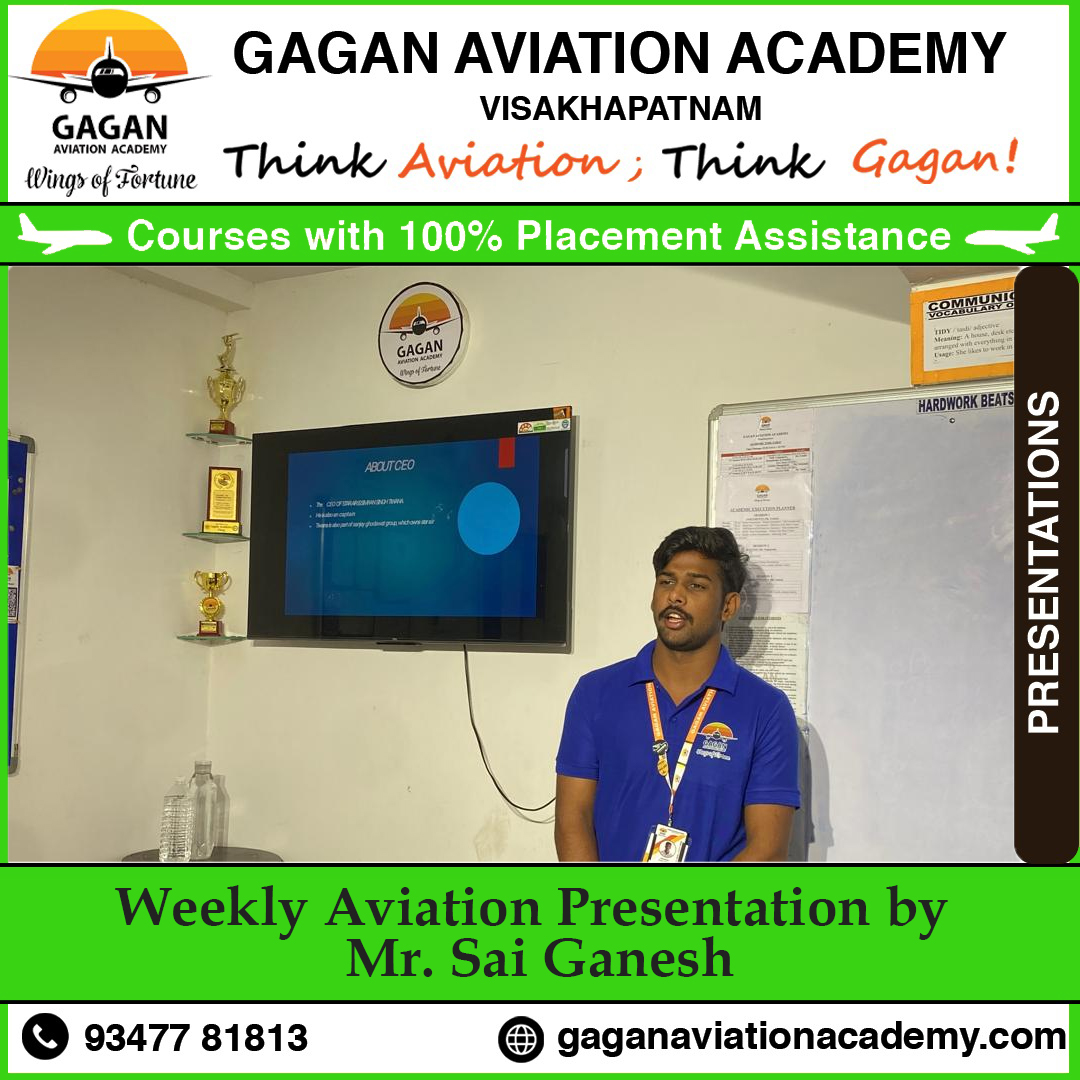 GaganAviation's tweet photo. Weekly Aviation Presentation by Sai Ganesh
#gagan #gaganaviation #gaganaviationacademy #aviationacademy #aviation #academy #visakhapatnam #airport #akasaair #bangaloreairport #student #world #qatar #qatarairways #assessment #discussion #gaganite #airlines #presentation #admission https://t.co/VqhoHv4dxN