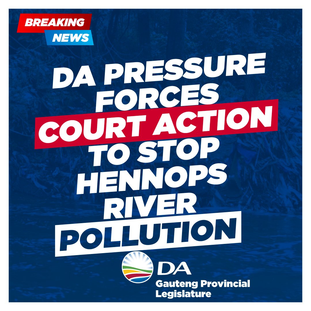 DA_GPL's tweet photo. DA pressure forces court action to save Hennops River
For years, residents and the DA fought to stop the illegal land invasion and river dumping that polluted the Hennops River.
#DA_GPL #HennopsRiver @DAljdj
Read more: https://t.co/os9gvDRE05 https://t.co/4ulkVeuda8