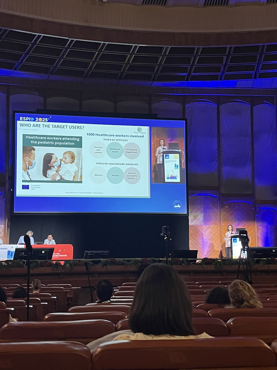 Excellent session on #AntimicrobialStewardship training programmes.

Inspiring to see how impactful <a href="/TEAMCOACHEU/">TEAMCOACHProject</a> has already been - over 1000 healthcare workers engaged so far! 👏

<a href="/EU_HaDEA/">HaDEA</a> <a href="/ESPIDsociety/">ESPIDSociety</a> #InfectionPrevention #AMR #AMS 
#ESPID2025 #ESPIDInspires