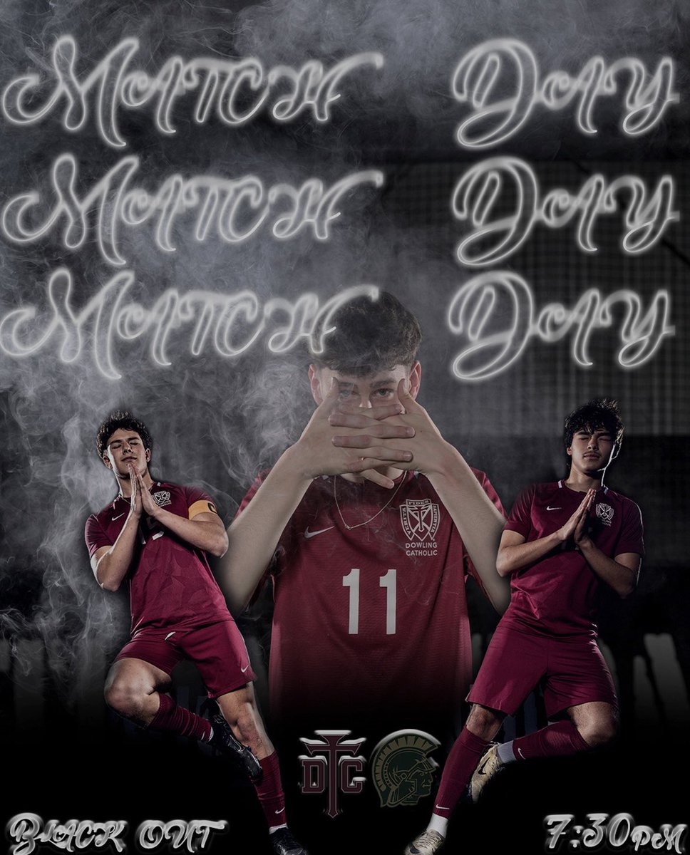 Dowling Catholic Boys Soccer (@dchsboyssoccer) on Twitter photo SUBSTATE 5 FINAL.
16 teams remaining; 8 teams will move on.
#1 DCHS 🆚 #2 IC West
BLACK OUT‼️
⏰: 7:00 PM
📍: Dowling🏟️
🌡️: 66°🌤️
🌅: 8:41 PM
🎟️: ONLY events.hometownticketing.com/boxoffice/iahs…
🎙️: <a href="/BenTeeling/">Ben Teeling</a> & Scott Waggoner <a href="/Loyola31/">Scott Waggoner</a>
📻: 105.5 FM; iowacatholicradio.com SUBSTATE 5 FINAL.
16 teams remaining; 8 teams will move on.
#1 DCHS 🆚 #2 IC West
BLACK OUT‼️
⏰: 7:00 PM
📍: Dowling🏟️
🌡️: 66°🌤️
🌅: 8:41 PM
🎟️: ONLY events.hometownticketing.com/boxoffice/iahs…
🎙️: <a href="/BenTeeling/">Ben Teeling</a> & Scott Waggoner <a href="/Loyola31/">Scott Waggoner</a>
📻: 105.5 FM; iowacatholicradio.com