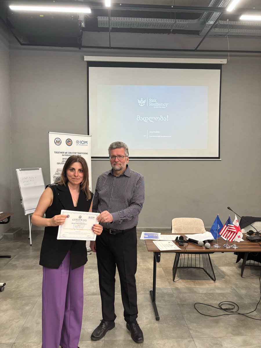 IOM Georgia (@iomgeorgia) on Twitter photo 🛎️ Human trafficking can hide in plain sight—especially in hotels. IOM Georgia is training 180+ hotel staff across Georgia to spot the signs and act.
Supported by <a href="/StateINL/">US Dept of State INL</a> and <a href="/usingeo/">U.S. Embassy Tbilisi</a> these sessions empower frontline workers to protect lives.
🔗 shorturl.at/zwmDY 🛎️ Human trafficking can hide in plain sight—especially in hotels. IOM Georgia is training 180+ hotel staff across Georgia to spot the signs and act.
Supported by <a href="/StateINL/">US Dept of State INL</a> and <a href="/usingeo/">U.S. Embassy Tbilisi</a> these sessions empower frontline workers to protect lives.
🔗 shorturl.at/zwmDY