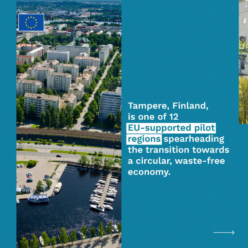 HorizonMagEU's tweet photo. Europe’s cities and regions are leading the green transition, driving changes in the circular economy. 
What happens when architects design buildings made from reused materials? ➡️ https://t.co/xeOpZqPa8k 

#ResearchImpactEU #Science4EU