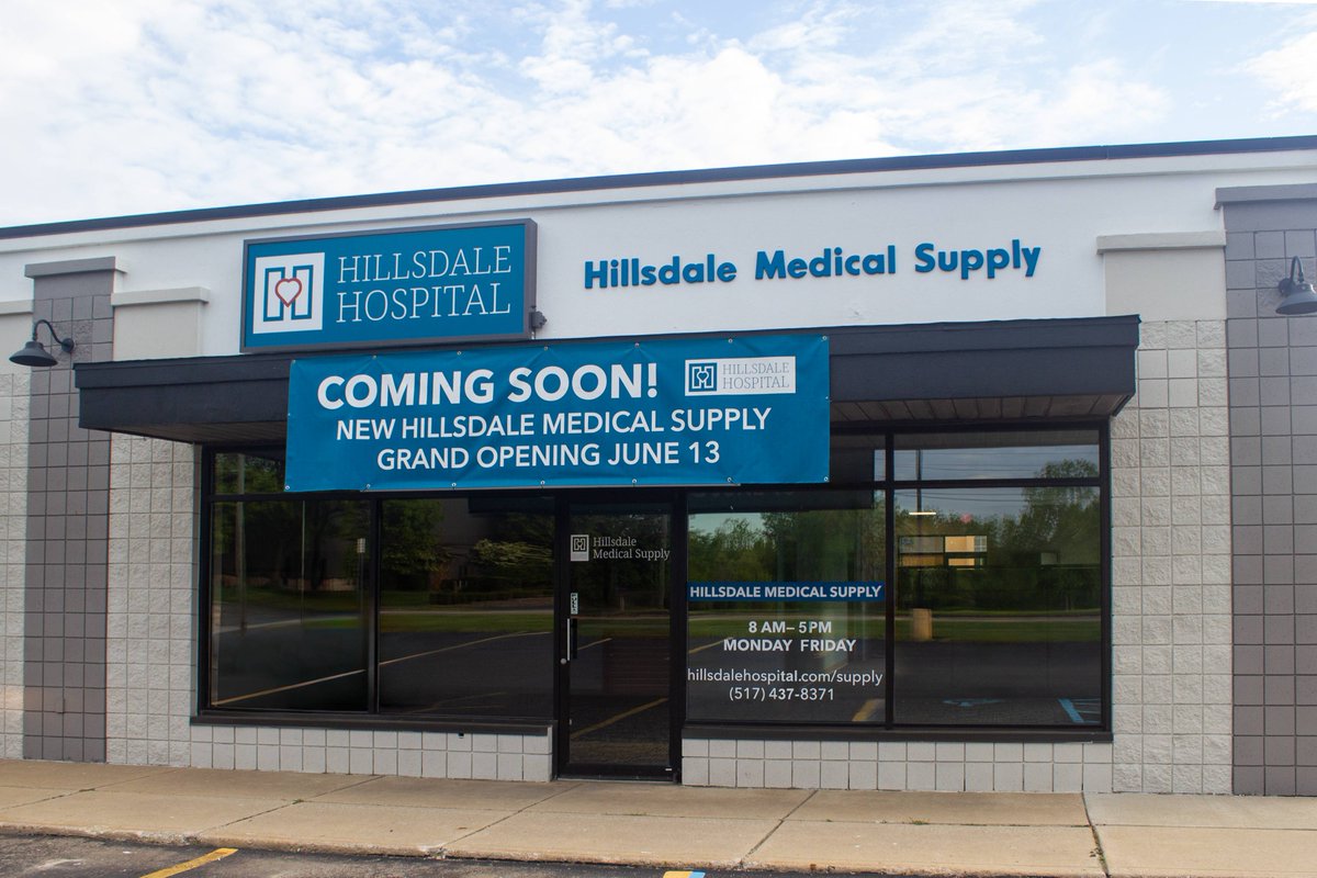 HILLSDALE MEDICAL SUPPLY RELOCATES, ANNOUNCES GRAND OPENING EVENT
Home oxygen and medical supply store opening in June

Read the full release: hillsdalehospital.com/news/hillsdale…