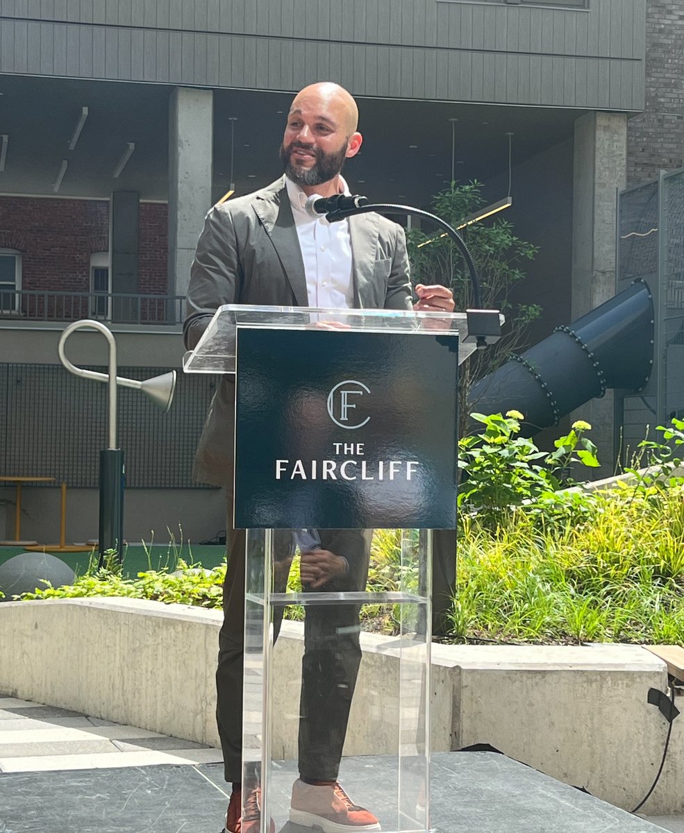 DCHFA's tweet photo. The Faircliff has added 125 affordable homes to Columbia Heights. It includes an all-electric design – which is set to achieve LEED Platinum and Passive House Certification. Agency staff members attended the ribbon cutting ceremony.
#WeAreDCHFA https://t.co/Q3XdQ40d55