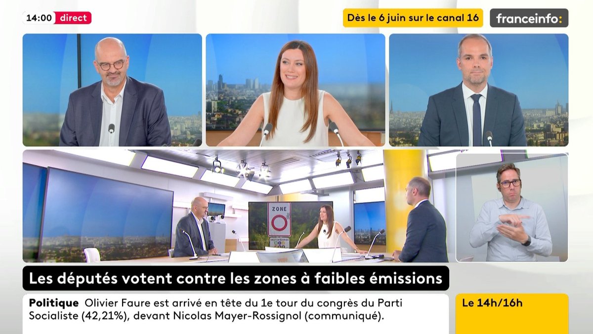 Le 14h/16h avec <a href="/FloreMarechal/">Flore Maréchal</a> , <a href="/MartinBaumer/">Martin Baumer</a> <a href="/Kevin__Helies/">Kevin Helies</a> <a href="/dmascret/">Damien Mascret MD</a> et toute la belle équipe de #franceinfo canal 27 📺 🙌🏻😃