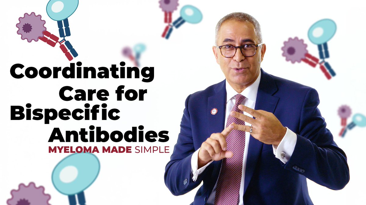 International Myeloma Foundation (@imfmyeloma) on Twitter photo Bispecific antibodies have revolutionized treatment for relapsed/refractory multiple myeloma, but they require special coordination between your infusion center, community oncologist—and you, the patient.
myeloma.org/node/11738
<a href="/jmikhaelmd/">Joseph Mikhael</a> Bispecific antibodies have revolutionized treatment for relapsed/refractory multiple myeloma, but they require special coordination between your infusion center, community oncologist—and you, the patient.
myeloma.org/node/11738
<a href="/jmikhaelmd/">Joseph Mikhael</a>