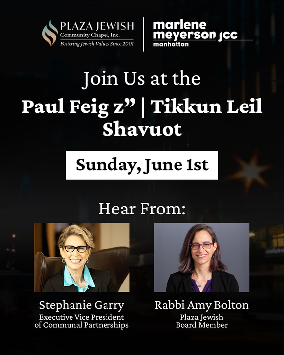 Plaza Jewish (@plazajewish) on Twitter photo Celebrate Shavuot with a free evening of learning, film, music, dancing, and conversation—no registration needed! Join us in person at the <a href="/MM_JCCManhattan/">Marlene Meyerson JCC Manhattan</a>, featuring voices like Stephanie Garry and Rabbi Amy Bolton. Don’t miss it! Learn more: hubs.ly/Q03pJ-b10 Celebrate Shavuot with a free evening of learning, film, music, dancing, and conversation—no registration needed! Join us in person at the <a href="/MM_JCCManhattan/">Marlene Meyerson JCC Manhattan</a>, featuring voices like Stephanie Garry and Rabbi Amy Bolton. Don’t miss it! Learn more: hubs.ly/Q03pJ-b10