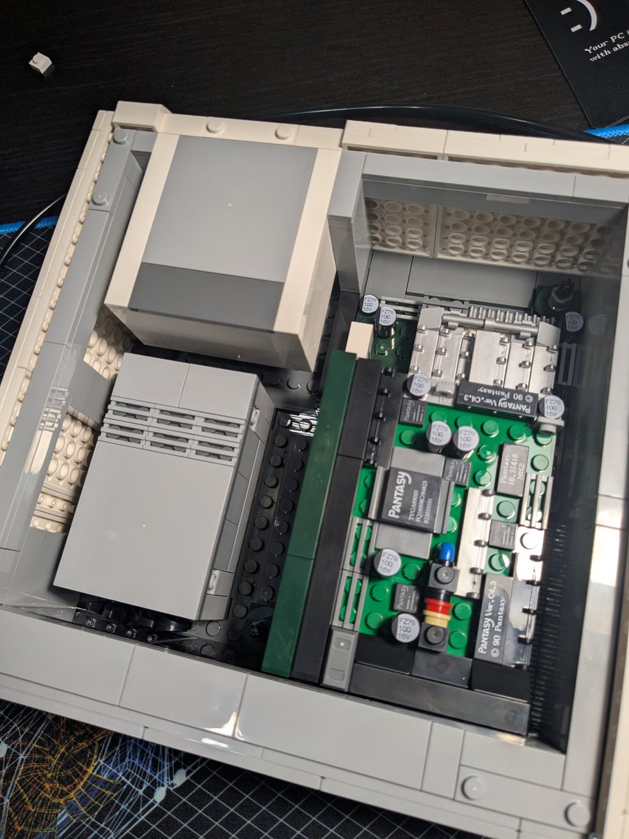 Finished up the brick PC build from Pantasy. Looks awesome and has so many little features. #brick #brickpc <a href="/Pantasy4/">Pantasy</a>