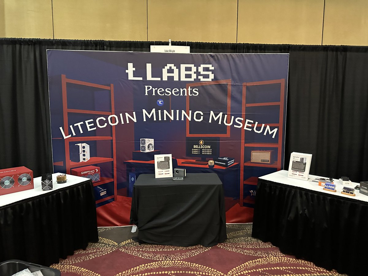 Luke Wright (@lukewrightmain) on Twitter photo Come see the <a href="/goldshellminer/">goldshellminer/</a> BYTE and other Goldshell Scrypt Miners from the Past!
WIN A BYTE, come by our exhibit and Answer our Historical Mining Question(s) to have your name in a Drawing for THE <a href="/goldshellminer/">goldshellminer/</a> BYTE!
At the Litecoin Mining Museum!
Only at the @Litecoin Come see the <a href="/goldshellminer/">goldshellminer/</a> BYTE and other Goldshell Scrypt Miners from the Past!
WIN A BYTE, come by our exhibit and Answer our Historical Mining Question(s) to have your name in a Drawing for THE <a href="/goldshellminer/">goldshellminer/</a> BYTE!
At the Litecoin Mining Museum!
Only at the @Litecoin