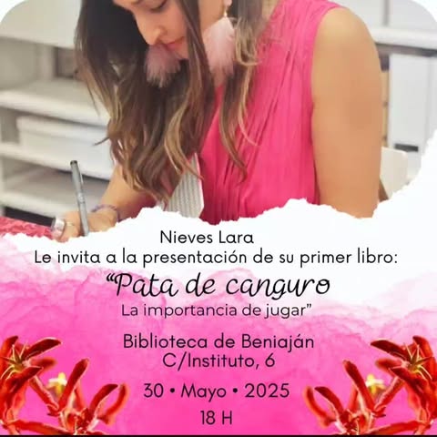 📚 Nueva presentación de "Pata de canguro. La importancia de jugar" de @educamore_ 

📅 Viernes 30 de mayo

⏰ 18:00 h

📍 Biblioteca de Beniaján. C/ Instituto, 6

📖 unoeditorial.com/libros/pata-de…