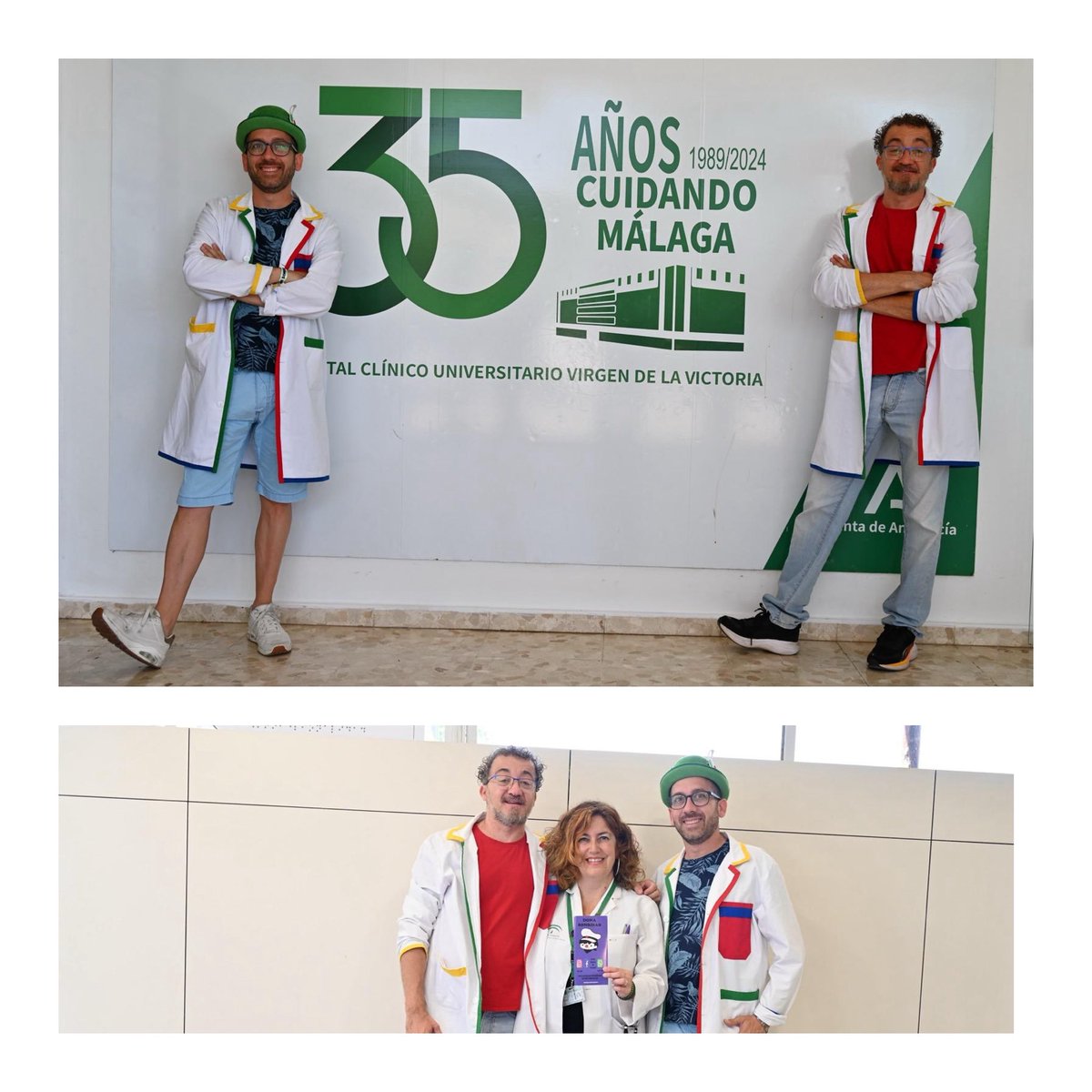 Hospital Clínico Virgen de la Victoria (@huvv_sas) on Twitter photo 🔵Esta semana contamos de nuevo con la presencia a través de mesas informativas de la asociación <a href="/asoc_acae/">A.C.A.E. Payasos de Hospital.</a> , con la que nos une un vínculo muy especial, y es que a pesar de centrar su atención en los peques hospitalizados, también llevan a cabo tareas de acompañamiento a mayores 🔵Esta semana contamos de nuevo con la presencia a través de mesas informativas de la asociación <a href="/asoc_acae/">A.C.A.E. Payasos de Hospital.</a> , con la que nos une un vínculo muy especial, y es que a pesar de centrar su atención en los peques hospitalizados, también llevan a cabo tareas de acompañamiento a mayores