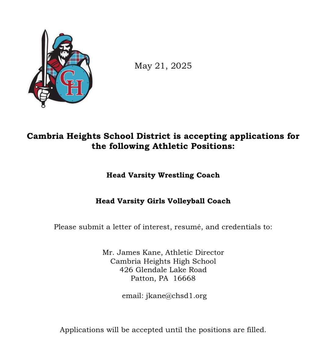 Cambria Heights (@ch_highlanders) on Twitter photo 