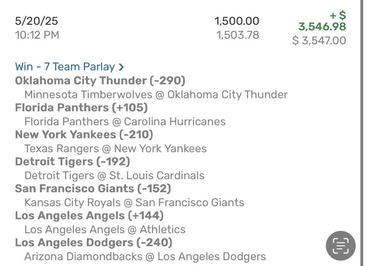 CoverKingsbet's tweet photo. 🚨 COVERKINGS IS ON FIRE 🔥 🚨
Back-to-back winning parlays this week and the profits are STACKING 💰
•✅ +8.2 Units Monday
•✅ 5-Leg NBA/MLB Parlay Cashed Tuesday
#CoverKings #ParlayWin #SportsBetting #BettingTips #CashOutKing #GamblingTwitter
https://t.co/5ecEUu9bej https://t.co/6JF6df3xPt