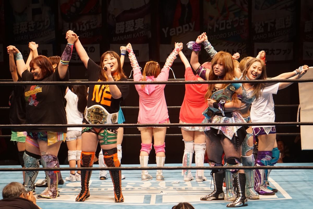 「アイスリボン北沢タウンホール大会」メイン-3～エンディング
○勝愛実 (12:02 オレンジ☆ブロッサム) ✕柳川澄樺(JTO)
#iceribbon #pw_jto #はっぴぃかめら　#勝は締められない