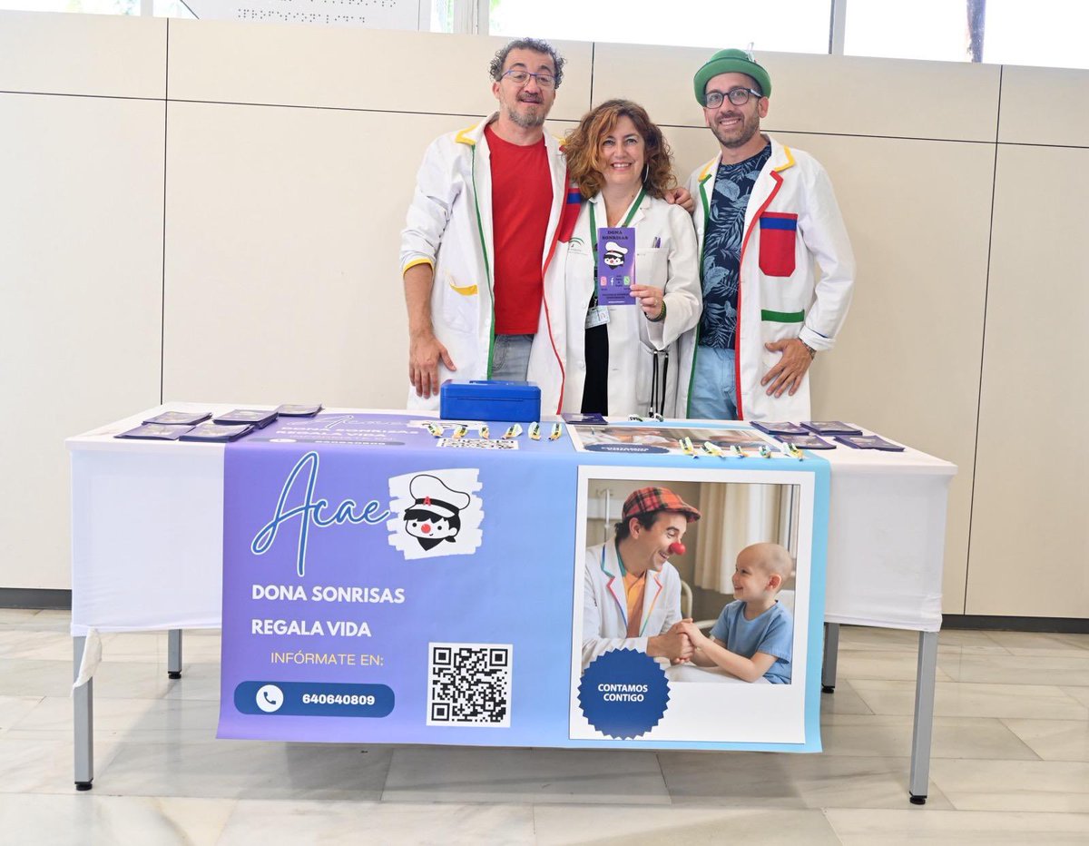 Hospital Clínico Virgen de la Victoria (@huvv_sas) on Twitter photo 🔵Además, hemos recibido donaciones de sus múltiples campañas para la Investigación contra el Cáncer IBIMA - Plataforma Bionand
➡️Sonrisas que curan y nos llegan al alma.❤️
Gracias por vuestro trabajo!!!
<a href="/gerenteclinico/">Gerente Clínico Málaga</a> <a href="/asoc_acae/">A.C.A.E. Payasos de Hospital.</a> <a href="/juanmirebollo/">Juanmi Rebollo</a> <a href="/olgarguerrero70/">OlgaRGuerrero</a> <a href="/AnaRnurse/">AnaDurán</a> 🔵Además, hemos recibido donaciones de sus múltiples campañas para la Investigación contra el Cáncer IBIMA - Plataforma Bionand
➡️Sonrisas que curan y nos llegan al alma.❤️
Gracias por vuestro trabajo!!!
<a href="/gerenteclinico/">Gerente Clínico Málaga</a> <a href="/asoc_acae/">A.C.A.E. Payasos de Hospital.</a> <a href="/juanmirebollo/">Juanmi Rebollo</a> <a href="/olgarguerrero70/">OlgaRGuerrero</a> <a href="/AnaRnurse/">AnaDurán</a>