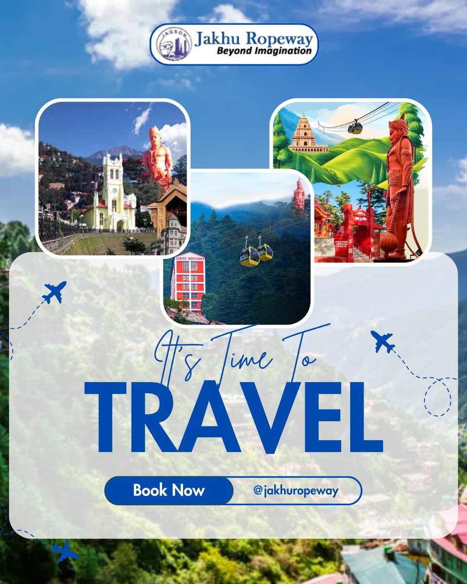 jakhu_ropeway's tweet photo. Planning a trip to Shimla? Don’t miss the iconic Jakhu Temple, perched atop Jakhu Hill with stunning views of the Himalayas! 🙏 The fastest way to reach this spiritual gem? The Jakhu Ropeway—a scenic 6-minute ride from The Ridge, offering breathtaking vistas of Shimla.🚠 https://t.co/2S8QdFvLvU