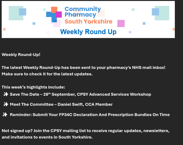 Community Pharmacy South Yorkshire tweet media