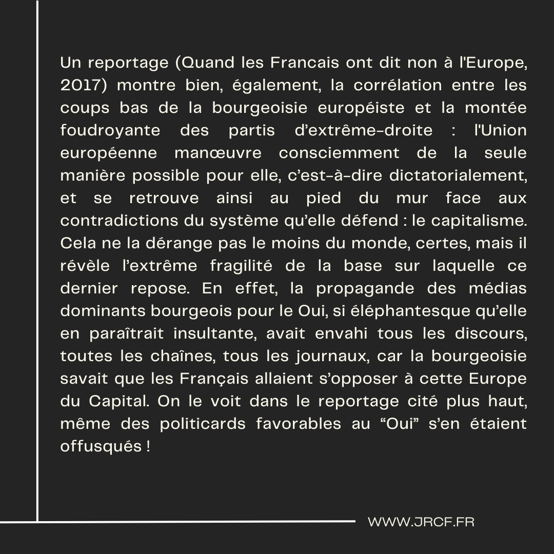 OrgaCommuniste's tweet photo. 🇨🇵🚩 29 mai 2005 : La France disait NON à la constitution européenne. Encore une fois, l'Union Européenne et ses agents balayèrent la décision démocratique d'un peuple souverain. 

#frexitprogressiste https://t.co/H9C2RHPP27