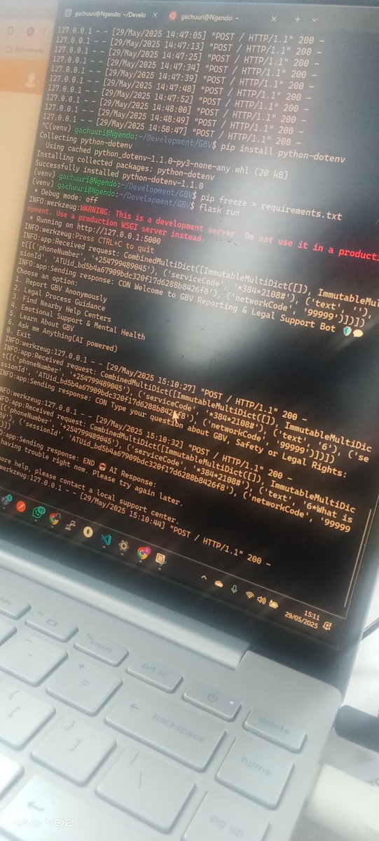 Barabara ndefu haikosi Kona. We have now entered a full debugging mode. Trying to find bugs that I don't know where they are... We keep pushing <a href="/Africastalking/">Africa's Talking</a>

#WeLoveNerds #BuildWithAT