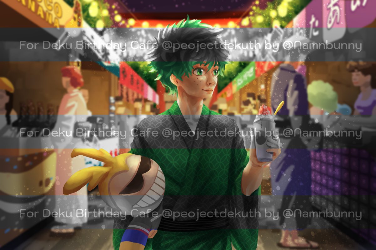 🎆Summer Festival👘
          Postcard for Deku's Birthday Cafe

ไปวาดโปสการ์ให้คาเฟ่วันเกิดเดกุมาจ้า
          ติดตามข่าวสารกิจกรรมและกู๊ดอื่นๆ ได้ที่ <a href="/projectdekuth/">緑の羊 | 𝙈𝙞𝙙𝙤𝙧𝙞 𝙉𝙤 𝙃𝙞𝙩𝙨𝙪𝙟𝙞🐏</a> หรือ #คาเฟ่แกะเขียว #TheGreenSheepCafe2025 นะค้าบ

#Deku #デク #ヒロアカ #MHA