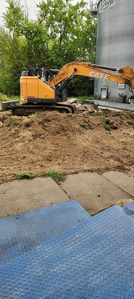 Moving dirt for a couple of new bins