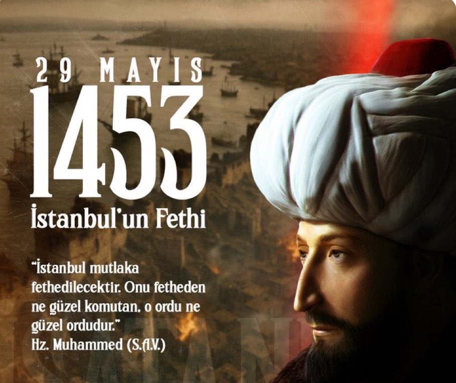 İstanbul’un Fethi’nin 572. yıl dönümünü kutluyor, Fatih Sultan Mehmet Han’ı, şanlı ordusunu, kahraman ecdadımızı rahmet ve hürmetle yâd ediyoruz.

Bu kutlu zafer, milletimizin inancının, iradesinin ve istikbal idealinin mühürlerinden biridir.

Fetih ruhu daima dipdiri kalacaktır.