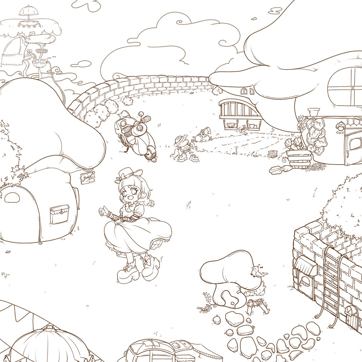 キノコシティ🍄 🍄

 #有償依頼受付中  #有償依頼  #イラストレーター  #イラスト #kawaii