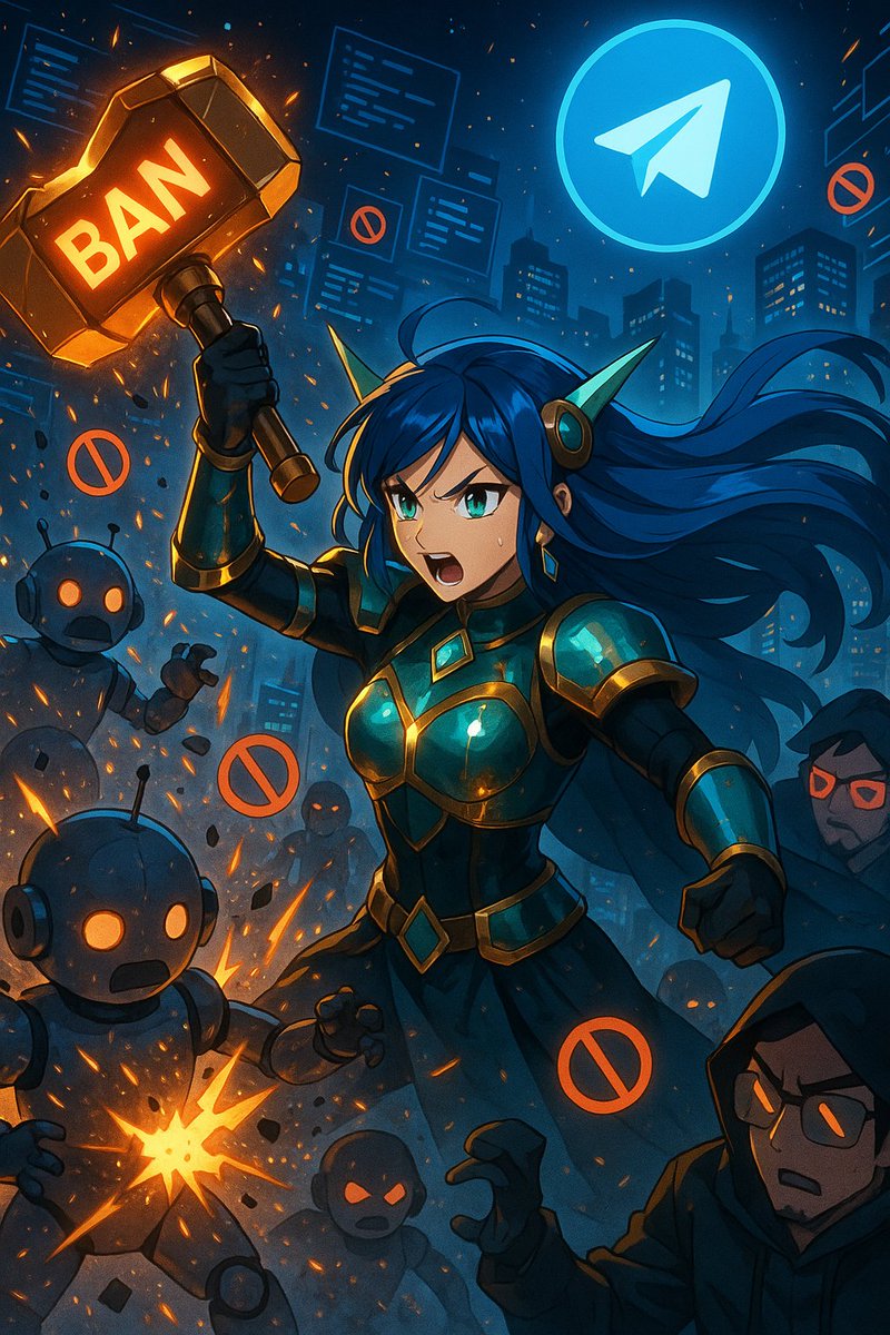 Ratty_nerd's tweet photo. 🚨 Tired of scam links, fake admins & FUD killing your Telegram vibes?
Meet Nyra AI — the 24/7 AI mod that cleans up chaos so your community can focus on alpha.
$NYRA drops June 2, 2025 — and here's why she’s a game-changer 🧵👇
#NyraAI #CryptoMods #TelegramSecurity @Nyra_aibot https://t.co/Grws6Rw3Jc