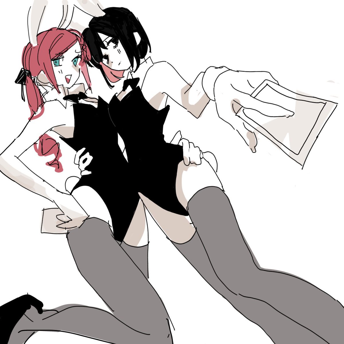 huquji_8529's tweet image. 2Pにょしま再掲
私はね〜これの1枚目バニー2Pにょしま
がセンシティブにされて、存外伸びなくて悲しかったんですね…orz

どの絵が刺さったのかわからなかったから
この3つ再掲します…