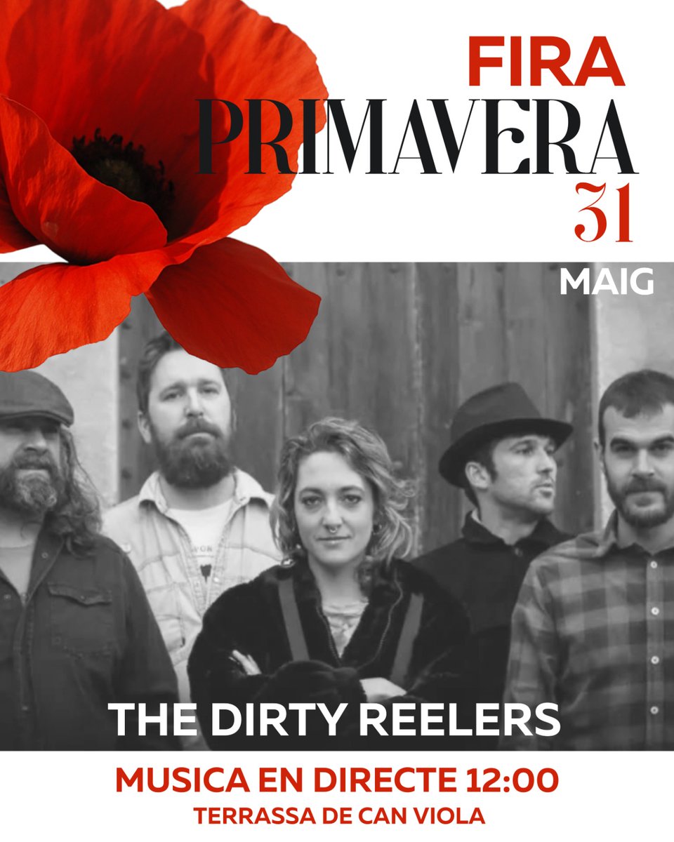 🪕 No us perdeu l'actuació dels The Dirty Reelers i el seu irish folk.

De Sant Feliu de Guíxols a la terrassa de Can Viola, a les 12:00 h!