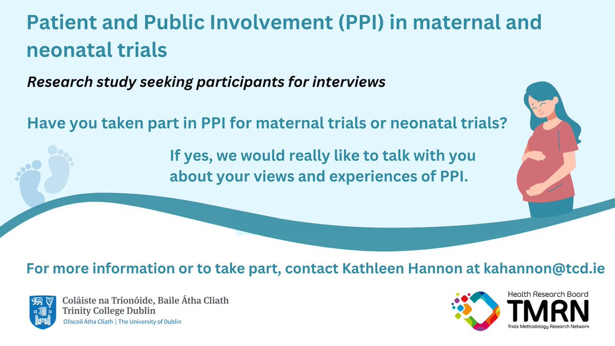 Kathleen Hannon (@kath_hannon) on Twitter photo I'm still inviting people to take part in a one-to-one interview on your experience of Patient and Public Involvement in maternal or neonatal trials. To take part or for more info, email me at kahannon@tcd.ie I'm still inviting people to take part in a one-to-one interview on your experience of Patient and Public Involvement in maternal or neonatal trials. To take part or for more info, email me at kahannon@tcd.ie