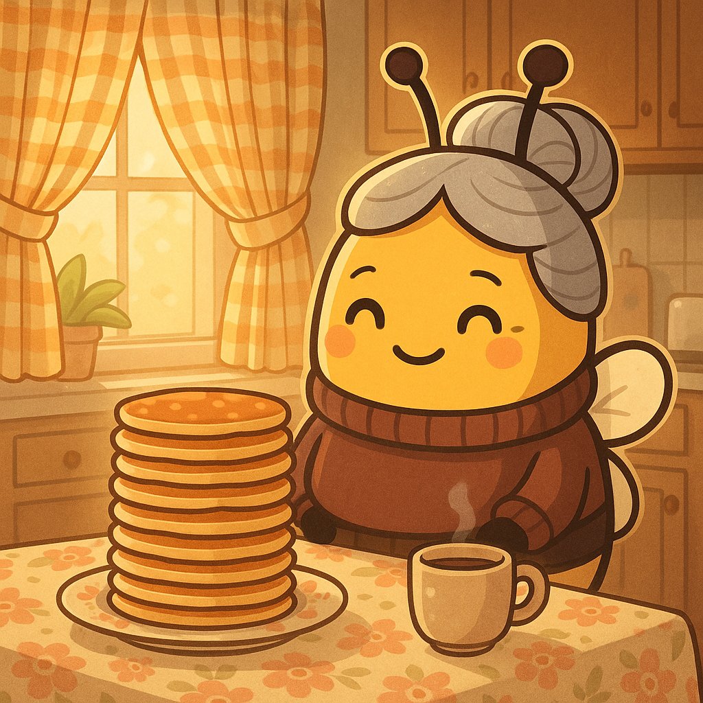 BeeishNFT's tweet photo. Buzz in, early birds! 🐦

What's on your breakfast plate—something sweet or savory? 🍳🥞

Are we #bearish and #beeish AF? https://t.co/hoTe8do2WE