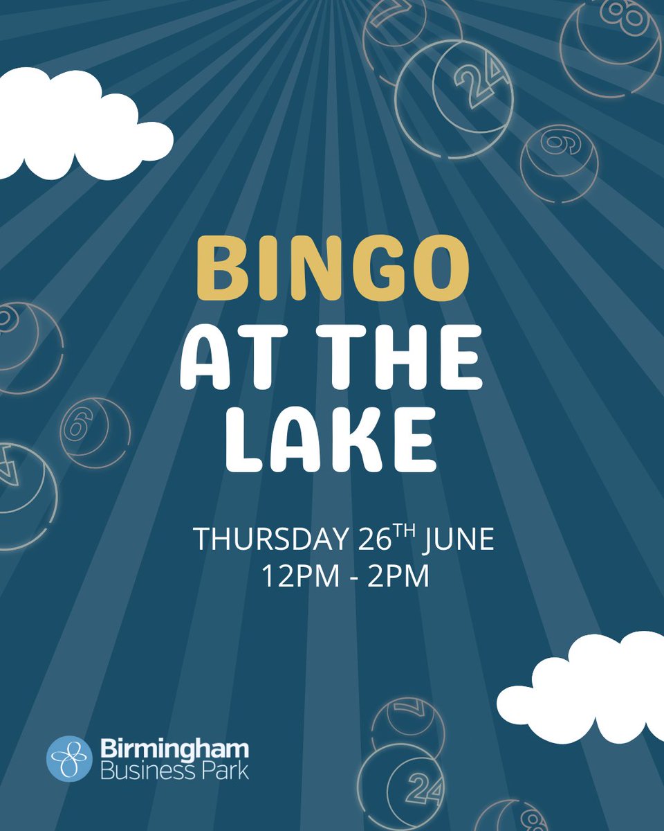 Join us for Bingo at the Park on Thursday, June 26th! 🎉 Four rounds, spot prizes, and a Lip Sync Battle! 🍴 Food trucks from @Caterly will be there. Time: 12pm – 2pm. Limited spaces - sign up via the link in bio! #BBPClub #BirminghamBusinessPark #Bingo #CaterlyEats