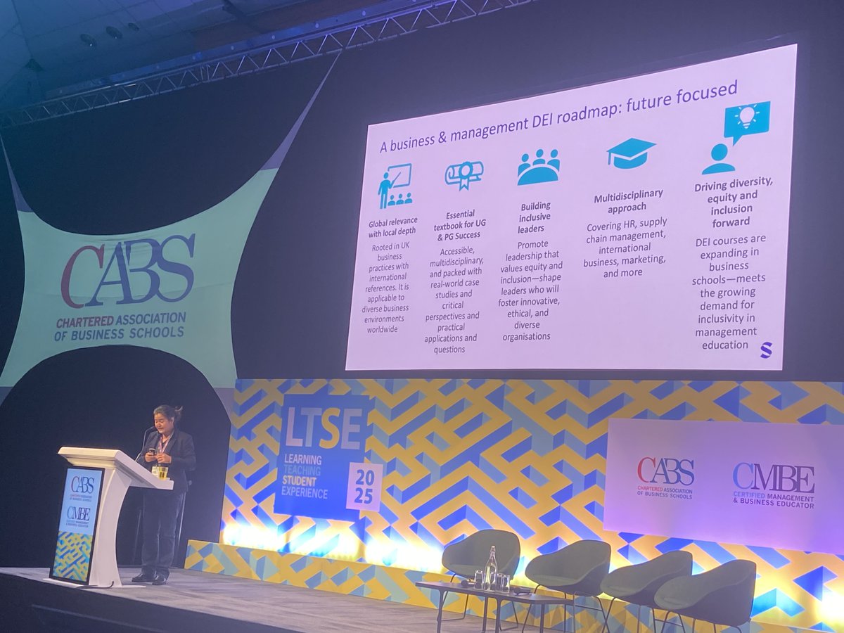 At #LTSE2025 last week, we shared a special moment: the launch of Diversity, Equity &amp; Inclusion for Business &amp; Management; a pioneering, multidisciplinary textbook led by Prof. Sally Everett and Ian Hill.

Request a copy here: ow.ly/6EqN50W0F0I