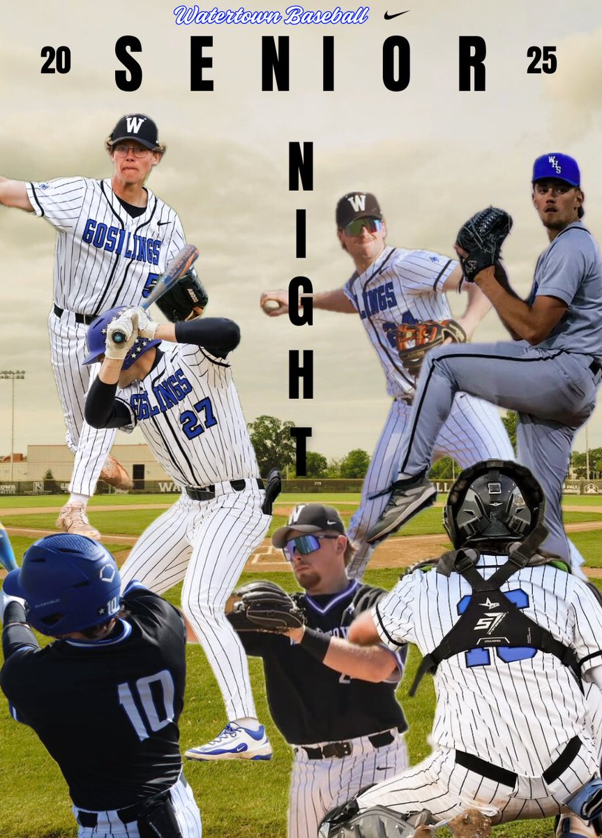 GAMEDAY
📍 Washington Park
⏰ 5:00pm
🆚 Lake Geneva Badger
🌟Senior Night &amp; Youth Night 
🔵⚪️ Go Goslings!