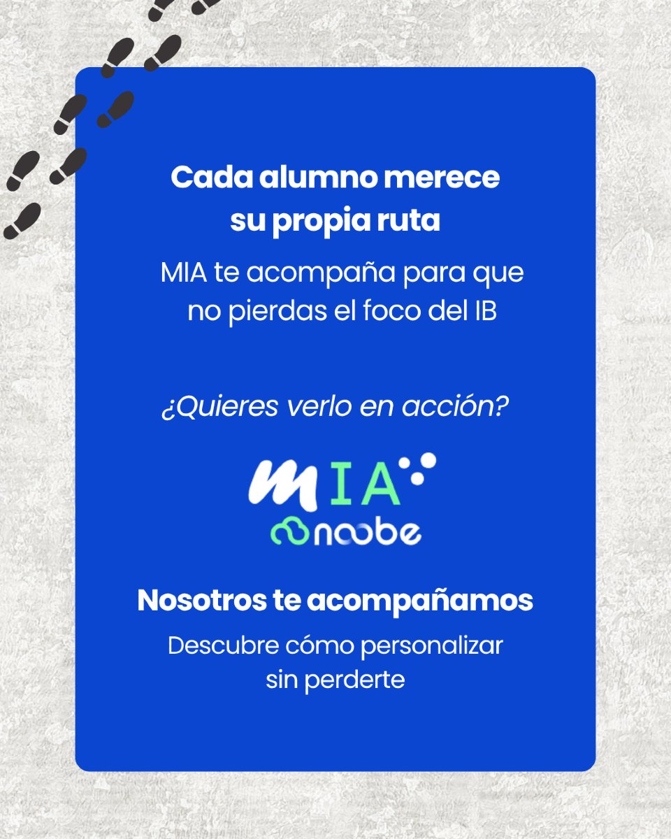 Con Noobe puedes:
✔ Crear unidades de indagación diferenciadas
✔ Conectarlas con el perfil de alumno y los ATL
✔ Evaluar con evidencias y reflexiones reales
✔ Diseñar itinerarios que respetan la diversidad… y ahorran tiempo