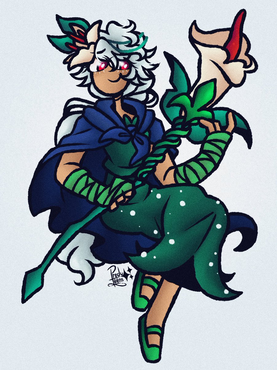 PreduToons209's tweet photo. [☘️🍪🦋]

- #CookieRunKingdom #WhiteLilyCookie #Fanart https://t.co/jw3qDVMX5a