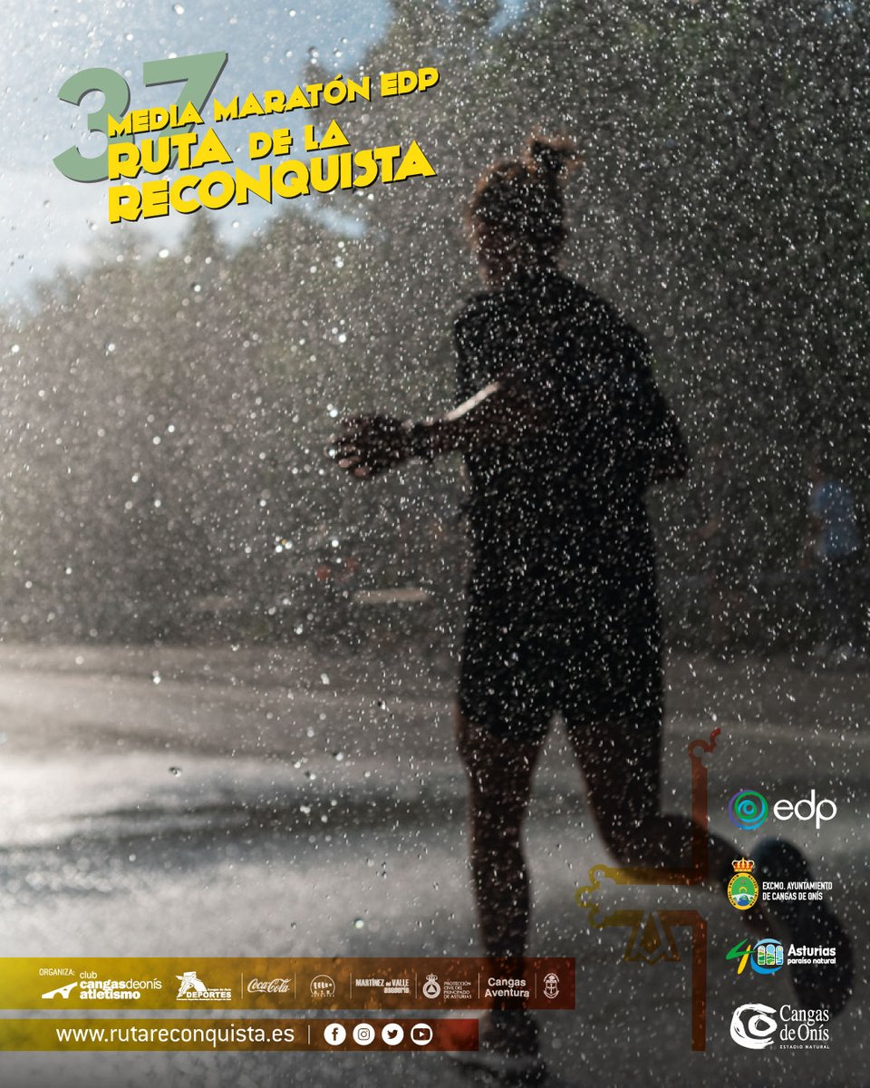 🌡️ El parte meteorológico para el sábado apunta calor y humedad en el Paraíso… Si corres la Ruta de la Reconquista, ¡recuerda hidrátate bien antes, durante y después! 🧃💧 El objetivo es llegar a Covadonga y volver, pero lo importante es hacerlo en perfectas condiciones. 😉