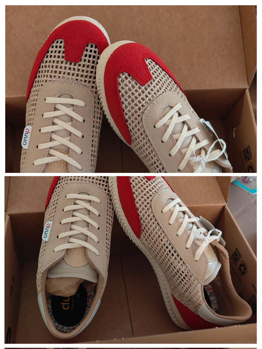 Gràcies <a href="/CatalunyaRadio/">Catalunya Ràdio</a> i #suplementcatràdio per les vambes <a href="/duuoshoes/">duuo</a> guanyades amb #eltrencacaps de <a href="/AlaminosMarina/">Marina Alaminos Navarro</a> , estic molt contenta <a href="/rogerescapa/">Roger Escapa</a>, avui han arribat a casa!