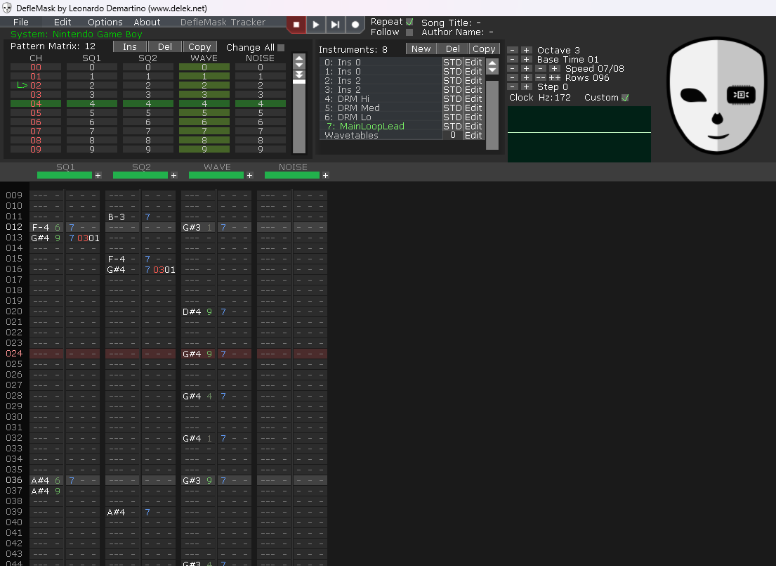 AleksanderCodes's tweet image. Making a chiptune soundtrack for my game, 𝗪𝗶𝗻𝘁𝗲𝗿 𝗕𝗿𝗲𝗮𝗸𝗲𝗿!

#chiptune #deflemask #gamedev