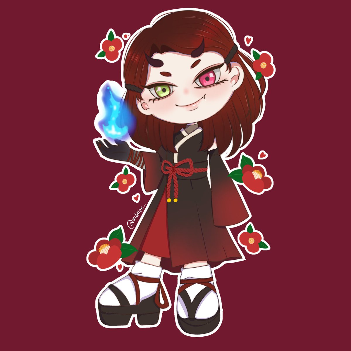 AAKIIRAA 🥰🥰🌺🌺🫶🏻 

#kindraw #originalcharacterart #originalcharacters #digitalart #ibispaint #ibisPaintX