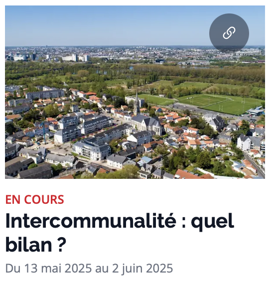 BernardFialaire's tweet photo. 𝗘́𝗹𝘂𝘀 𝗹𝗼𝗰𝗮𝘂𝘅 : 𝗜𝗻𝘁𝗲𝗿𝗰𝗼𝗺𝗺𝘂𝗻𝗮𝗹𝗶𝘁𝗲́ : 𝗾𝘂𝗲𝗹 𝗯𝗶𝗹𝗮𝗻 ?
𝗟𝗲 𝗦𝗲́𝗻𝗮𝘁 𝗮 𝗯𝗲𝘀𝗼𝗶𝗻 𝗱𝗲 𝘃𝗼𝘁𝗿𝗲 𝗮𝘃𝗶𝘀 !
🔗https://t.co/QIPmmm5O6n
@rdse_senat @Senat #intercommunalité #communautedagglomeration https://t.co/L4AljOS0BI