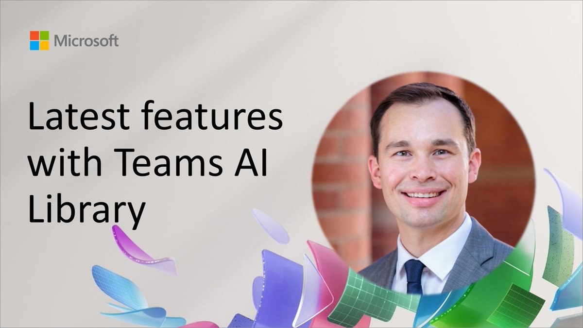 Microsoft365Dev's tweet photo. 💡 Discover the latest features in Teams AI Library!
Learn about new AI capabilities for Teams, SharePoint agents, and custom Copilot agents with Carter Gilliam.
📺 Watch the demo here → https://t.co/38RfPtdVKq
#microsoftteams #microsoft365dev #teamstoolkit #copilot https://t.co/McPHGWew7T