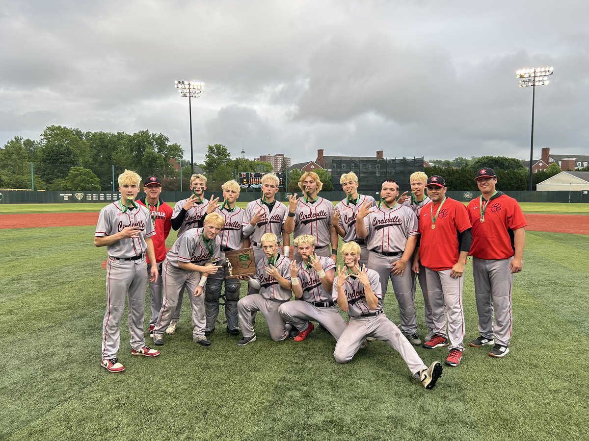 Circleville - Division III SE District Baseball Champions. The Tigers defeated Jackson 5-2 to win the title.