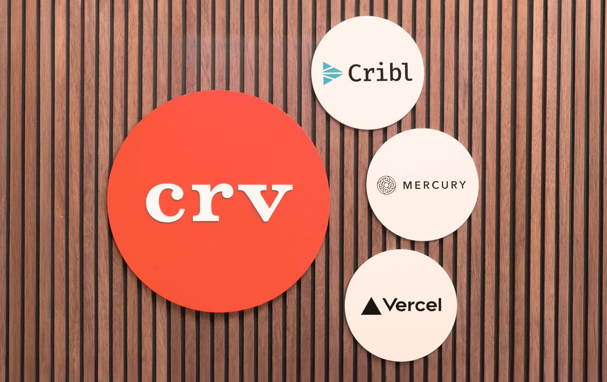 CRV's tweet photo. Our exec roundtable brought together CRV backed CFOs Daniel Kang (@Mercury), Zachary Johnson (@cribl_io) and @mabrahamsen (@Vercel). @thebenbergman (@BusinessInsider) moderated the panel covering AI, hypergrowth and IPOs. https://t.co/dpPqdMzgiB