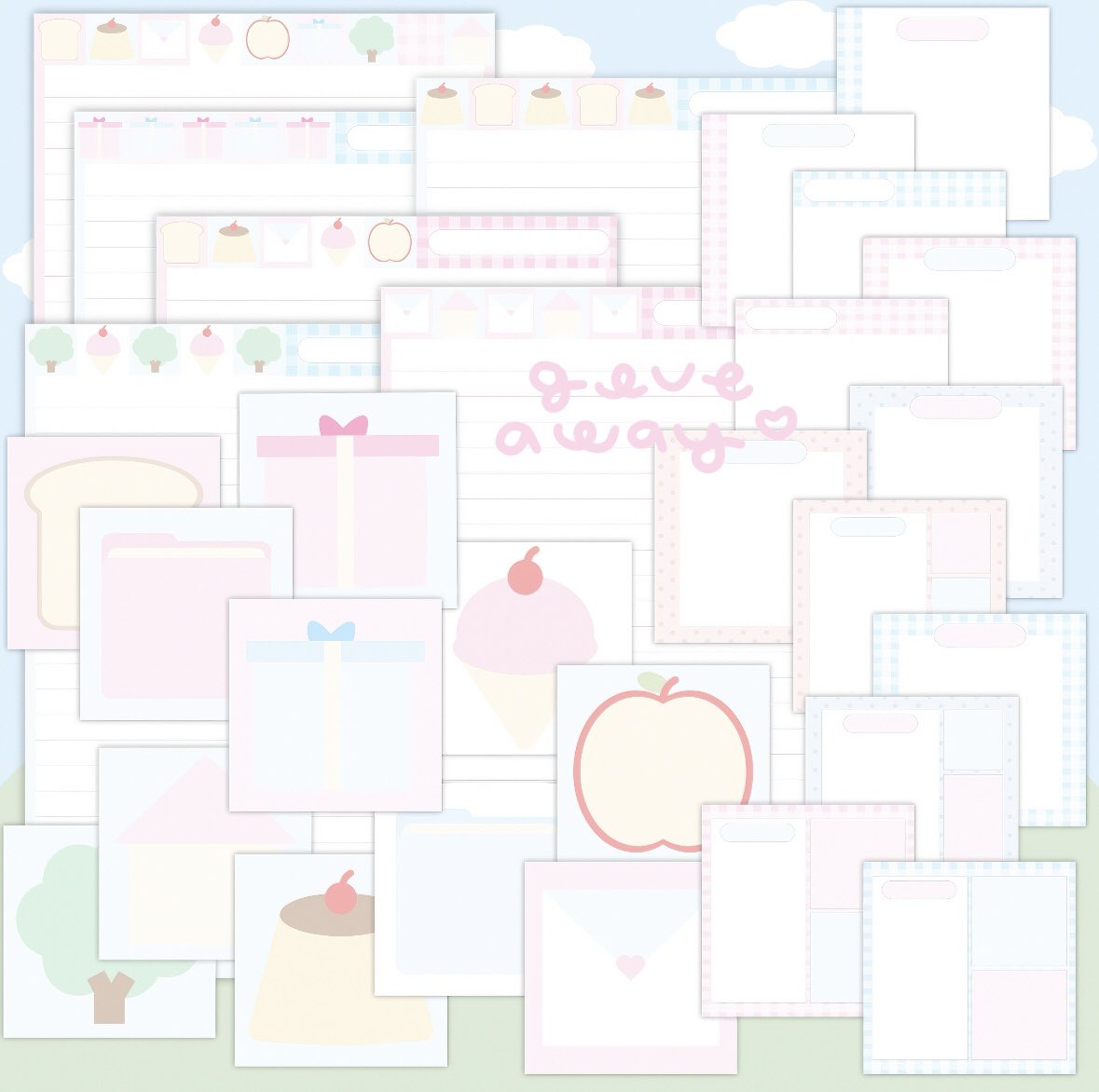 🏄🏻‍♀️ 𝒢iveaway y 𓈒  ֯  ִ  
          ㅡ ( paper , memo ) ♡

♡ 𝒫ls kindly retweet  𓈒  
   𓈒  💬  before use   ֯  ִ  

 ֯  ִ   personal use only ^. .^ 
   🏊🏻‍♀️ link ; shorturl.at/Uor1l 𓈒  

⋆ #แจกpng #แจกไฟล์goodnote #giveaway 𓂂 ֯