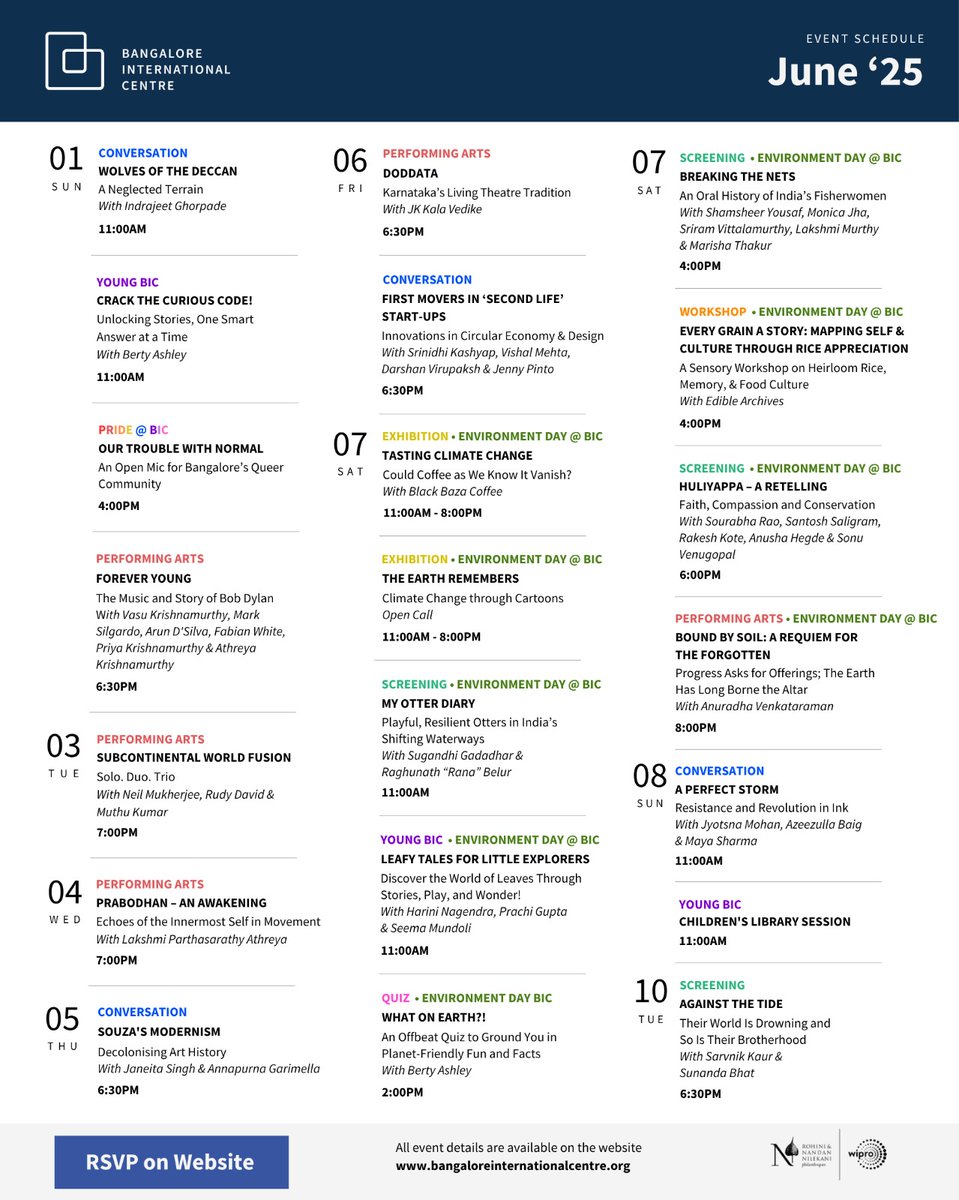 📍21 Events.10 Days. 1-10 June at BIC!

Mark your calendars! This June, BIC brings you 21 dynamic events—from thought-provoking talks and performances to workshops, concerts, and exhibitions.

RSVP on our website.