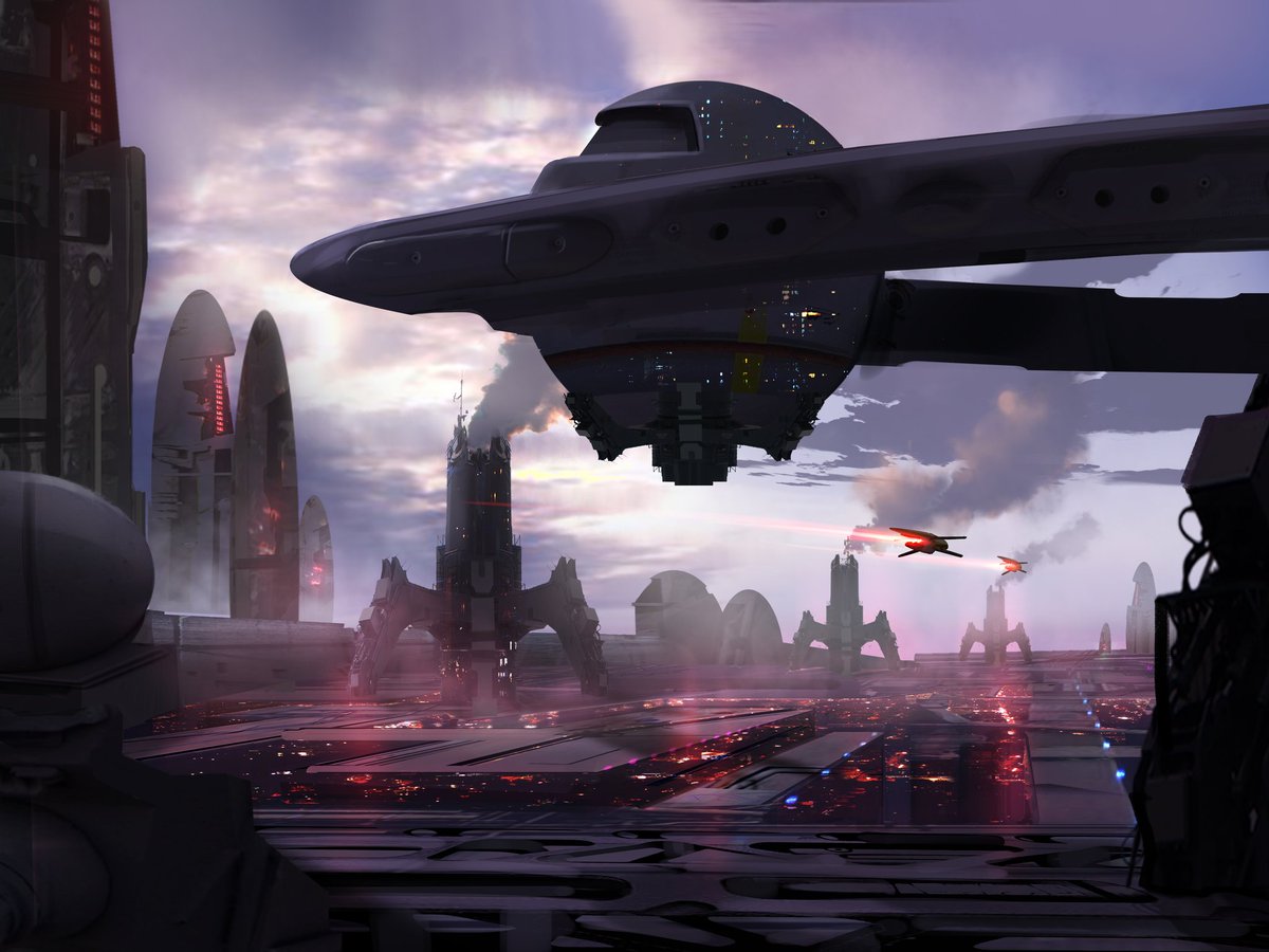 davesimondesign's tweet image. Sci-fi sketch.
#conceptart #digitalart