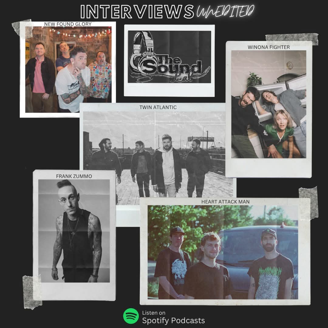 The Sound Lab (@thesoundlabyes) on Twitter photo Brand new <a href="/SlamDunkMusic/">Slam Dunk Festival</a> Festival Special episode of Interviews Unedited #Podcast on #Spotify now at tiny.cc/SpotifyPodcast & #YouTube at tiny.cc/YouTubePodcast
Interviews with <a href="/newfoundglory/">New Found Glory</a>, <a href="/fzummo/">Frank Zummo</a>, <a href="/winonafighter/">WINONA FIGHTER</a>, <a href="/HeartAttackMane/">HEART ATTACK MAN</a> & <a href="/twinatlantic/">Twin Atlantic</a> all featured in Part 1! Brand new <a href="/SlamDunkMusic/">Slam Dunk Festival</a> Festival Special episode of Interviews Unedited #Podcast on #Spotify now at tiny.cc/SpotifyPodcast & #YouTube at tiny.cc/YouTubePodcast
Interviews with <a href="/newfoundglory/">New Found Glory</a>, <a href="/fzummo/">Frank Zummo</a>, <a href="/winonafighter/">WINONA FIGHTER</a>, <a href="/HeartAttackMane/">HEART ATTACK MAN</a> & <a href="/twinatlantic/">Twin Atlantic</a> all featured in Part 1!